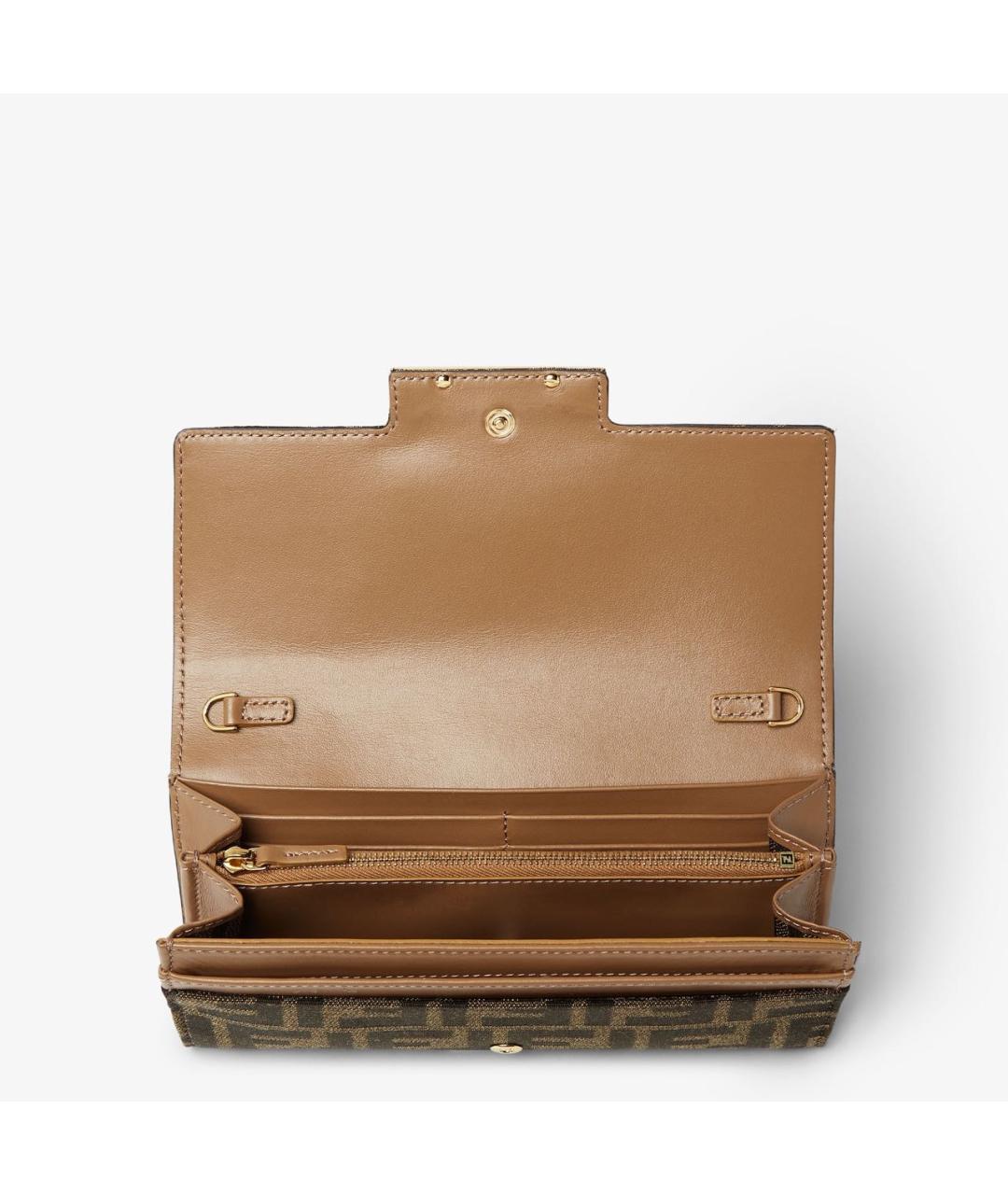 FENDI Коричневый кошелек, фото 4