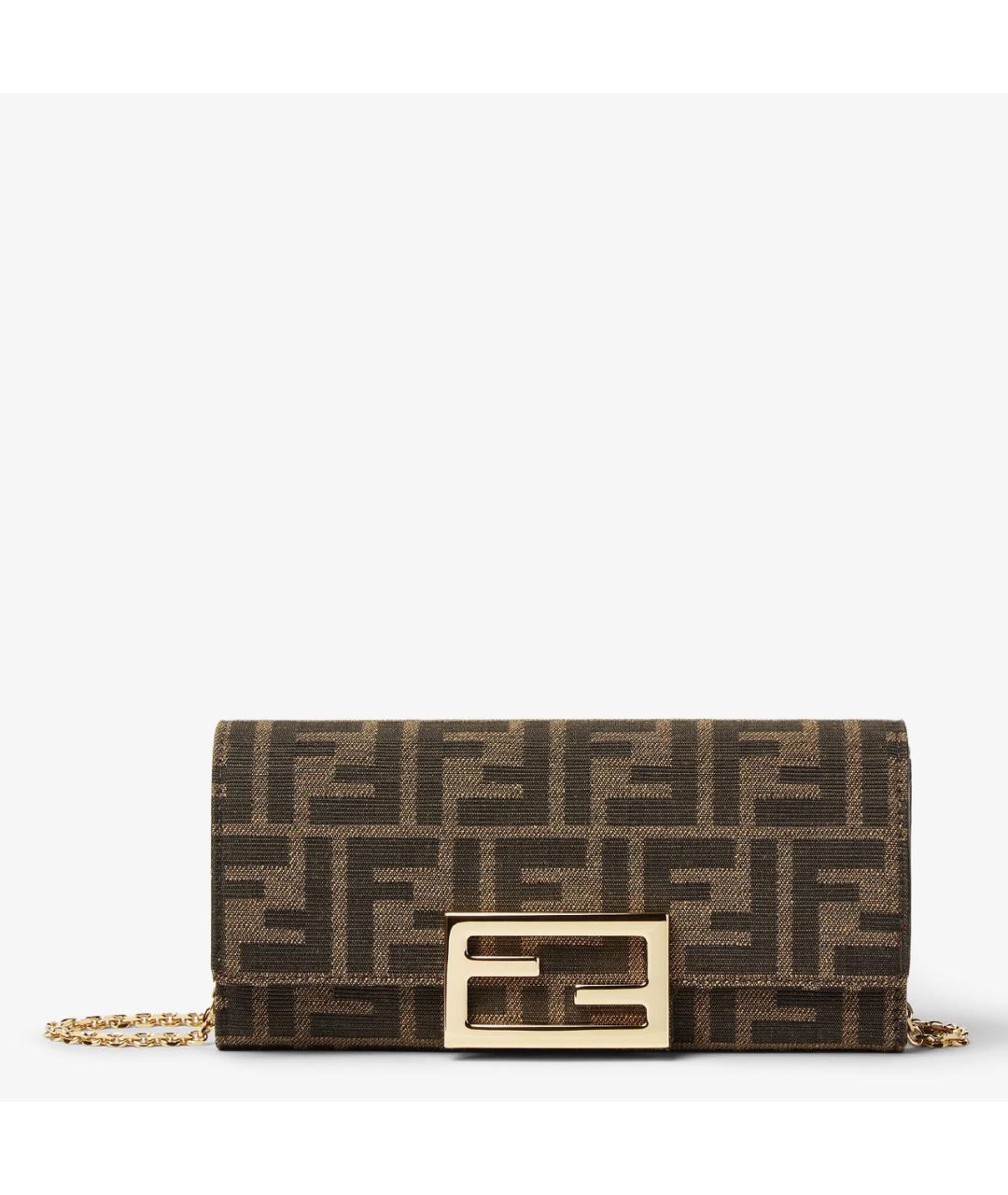 FENDI Коричневый кошелек, фото 6