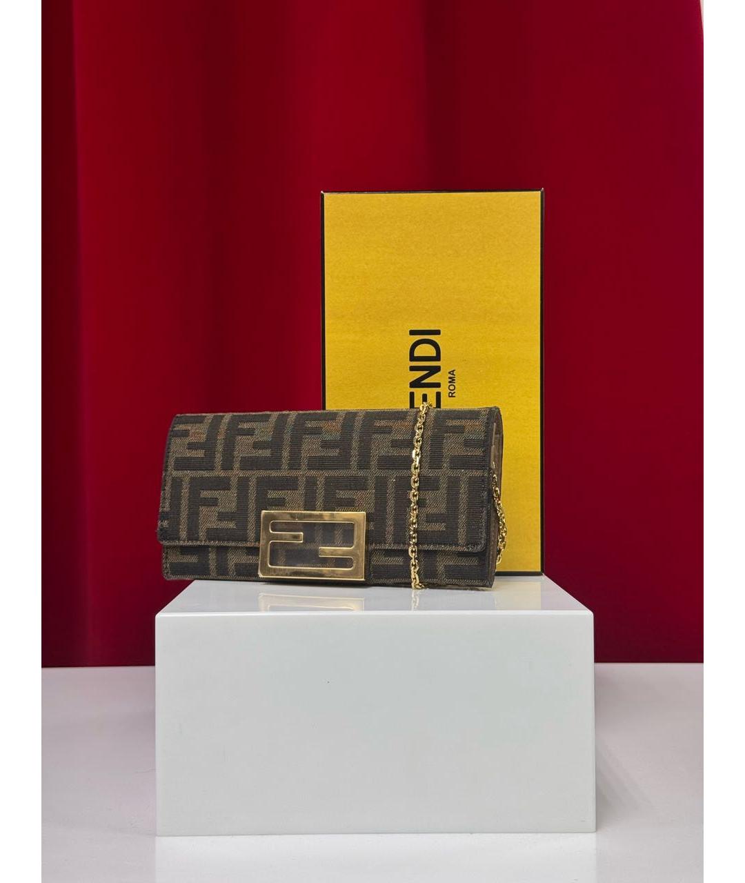 FENDI Коричневый кошелек, фото 5