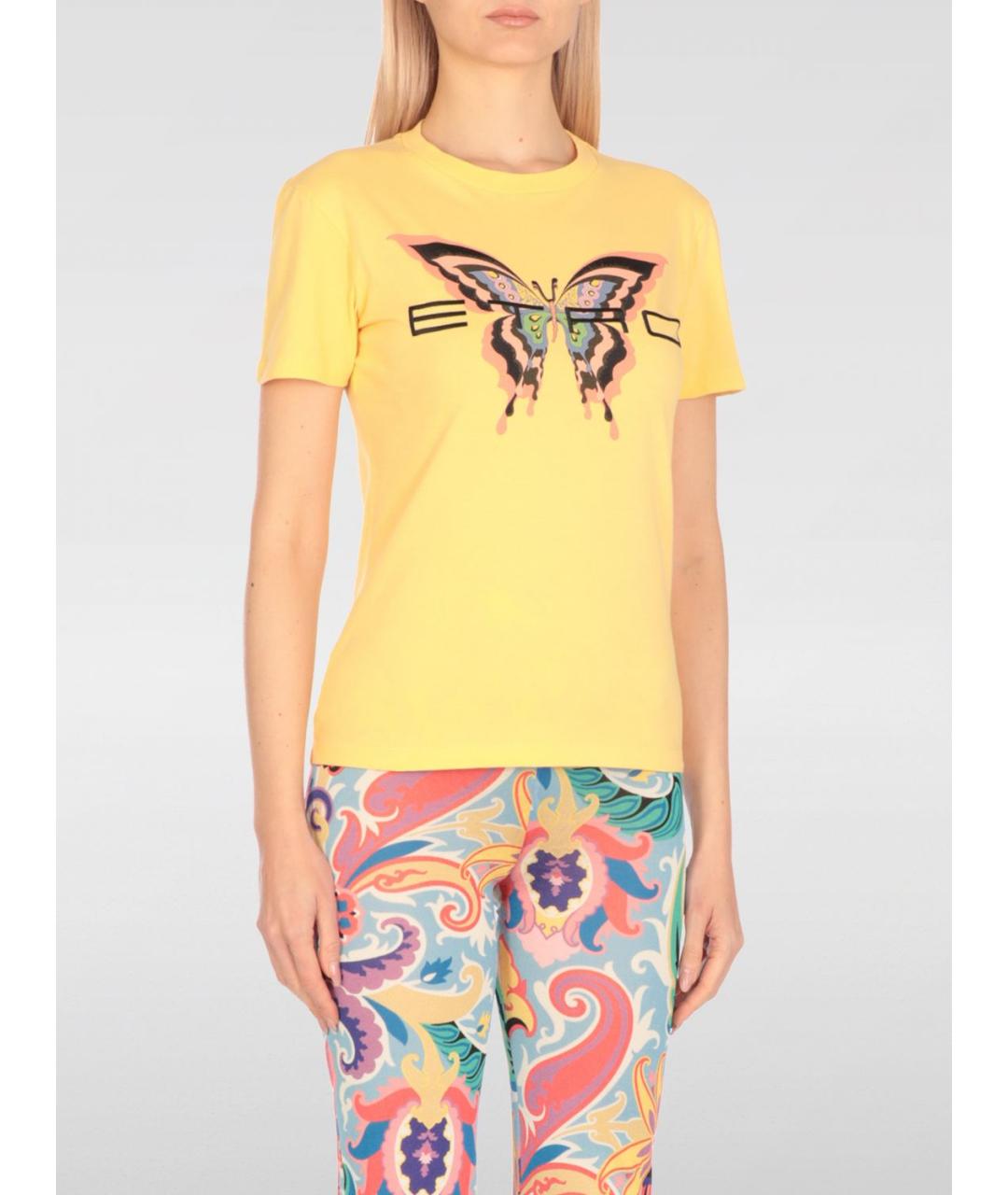 ETRO Желтая футболка, фото 2