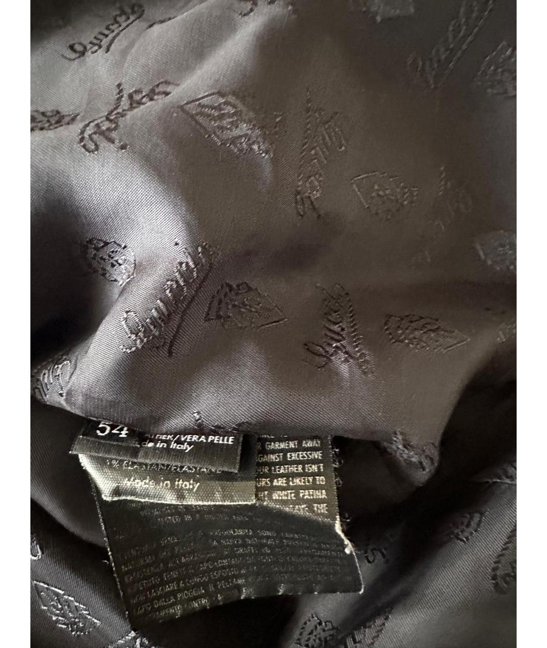 GUCCI Синяя кожаная куртка, фото 5