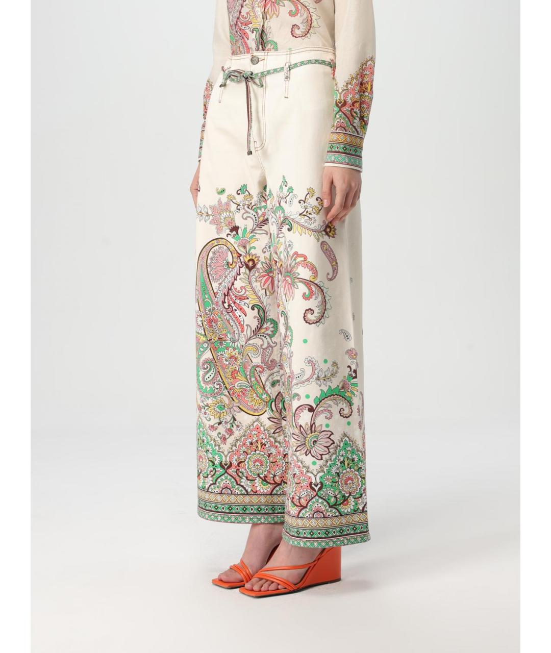 ETRO Мульти джинсы клеш, фото 5