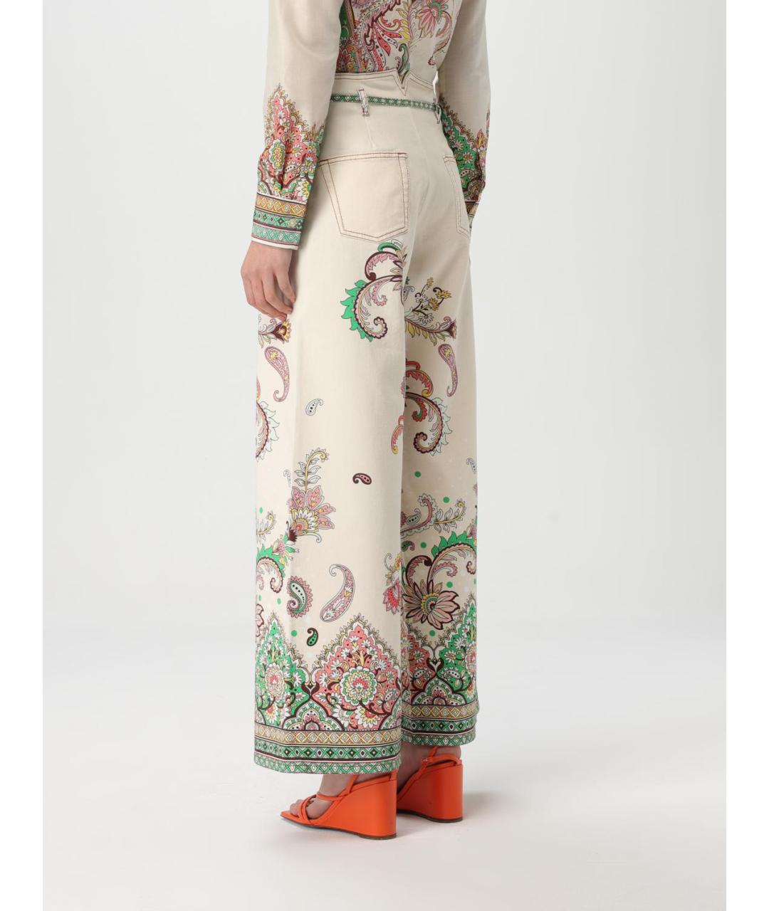 ETRO Мульти джинсы клеш, фото 4