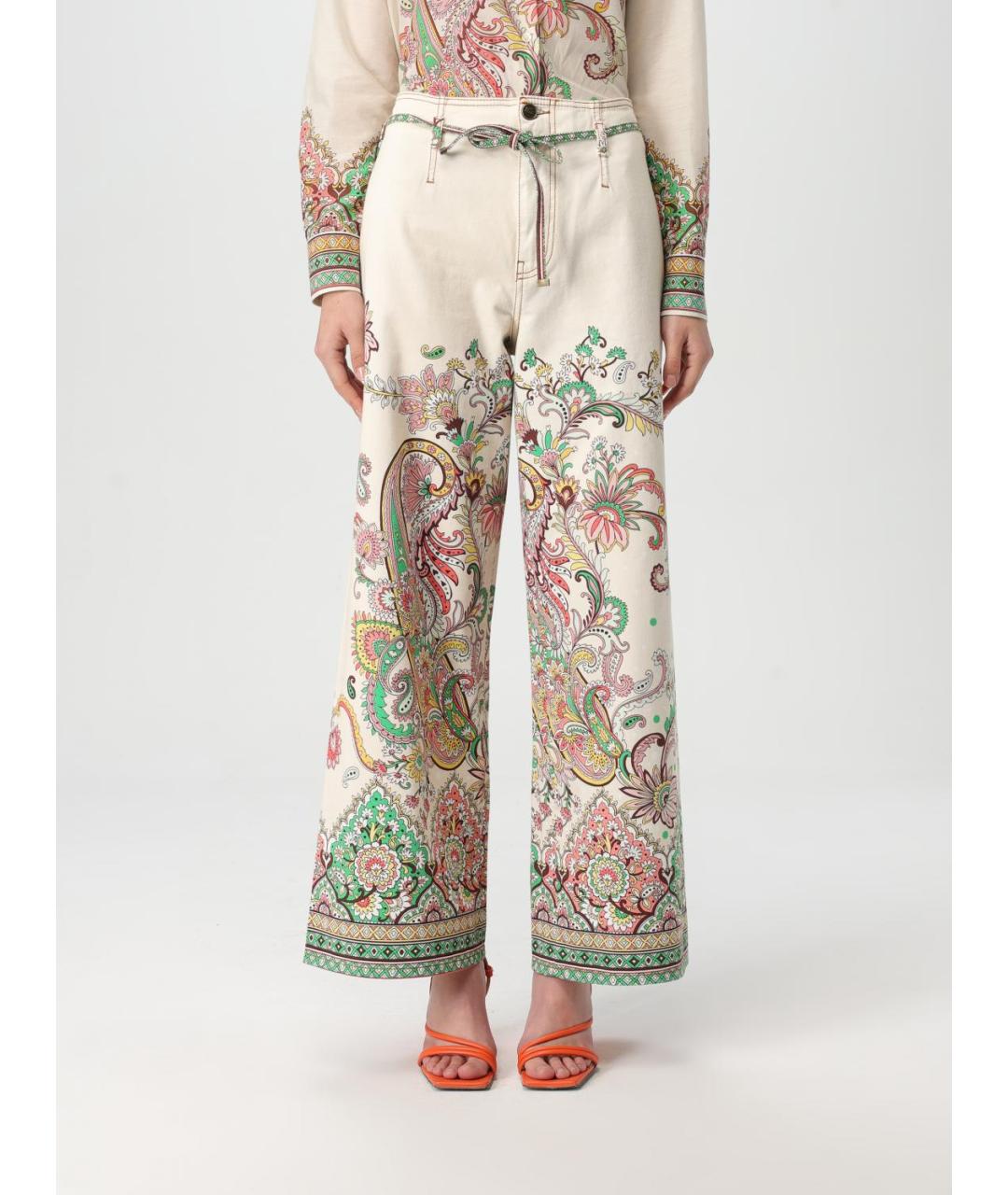 ETRO Мульти джинсы клеш, фото 2
