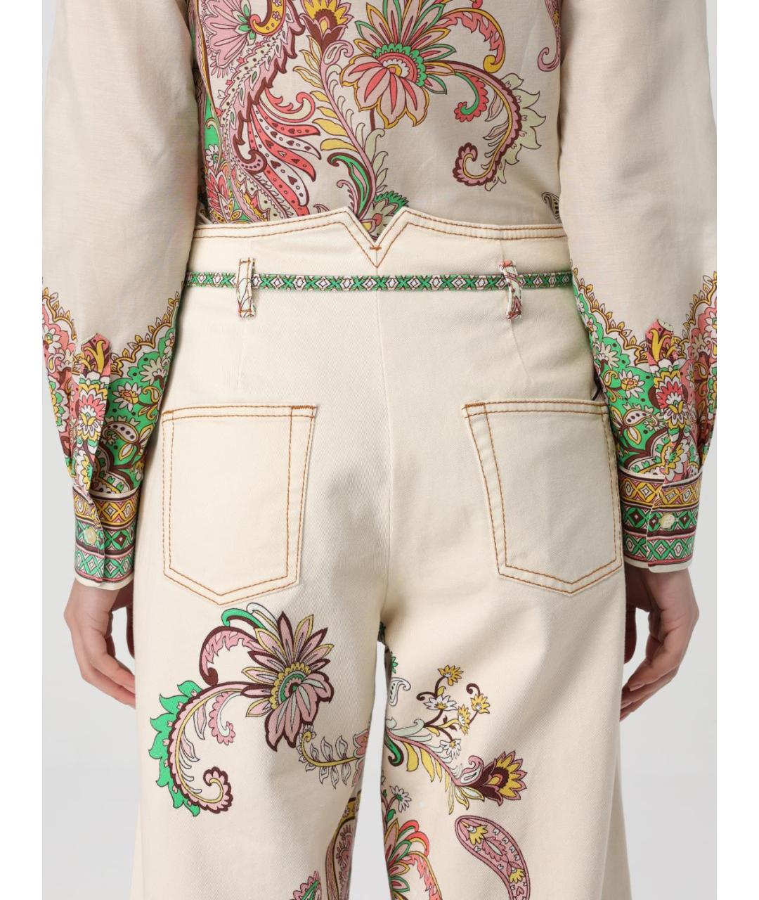 ETRO Мульти джинсы клеш, фото 6