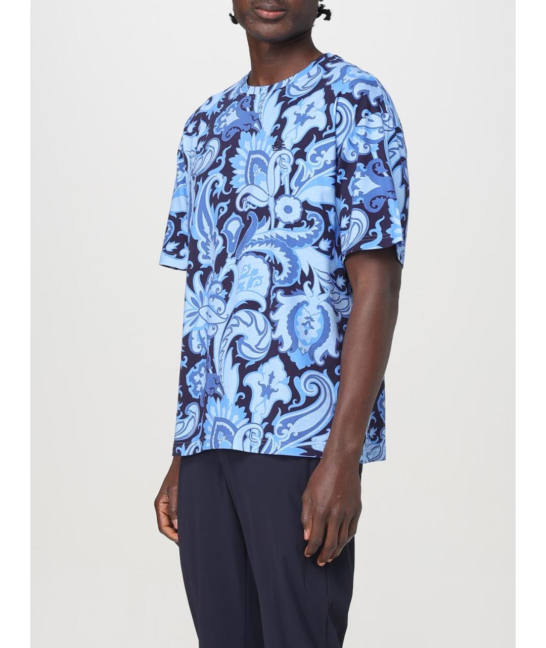 ETRO Синяя футболка, фото 5