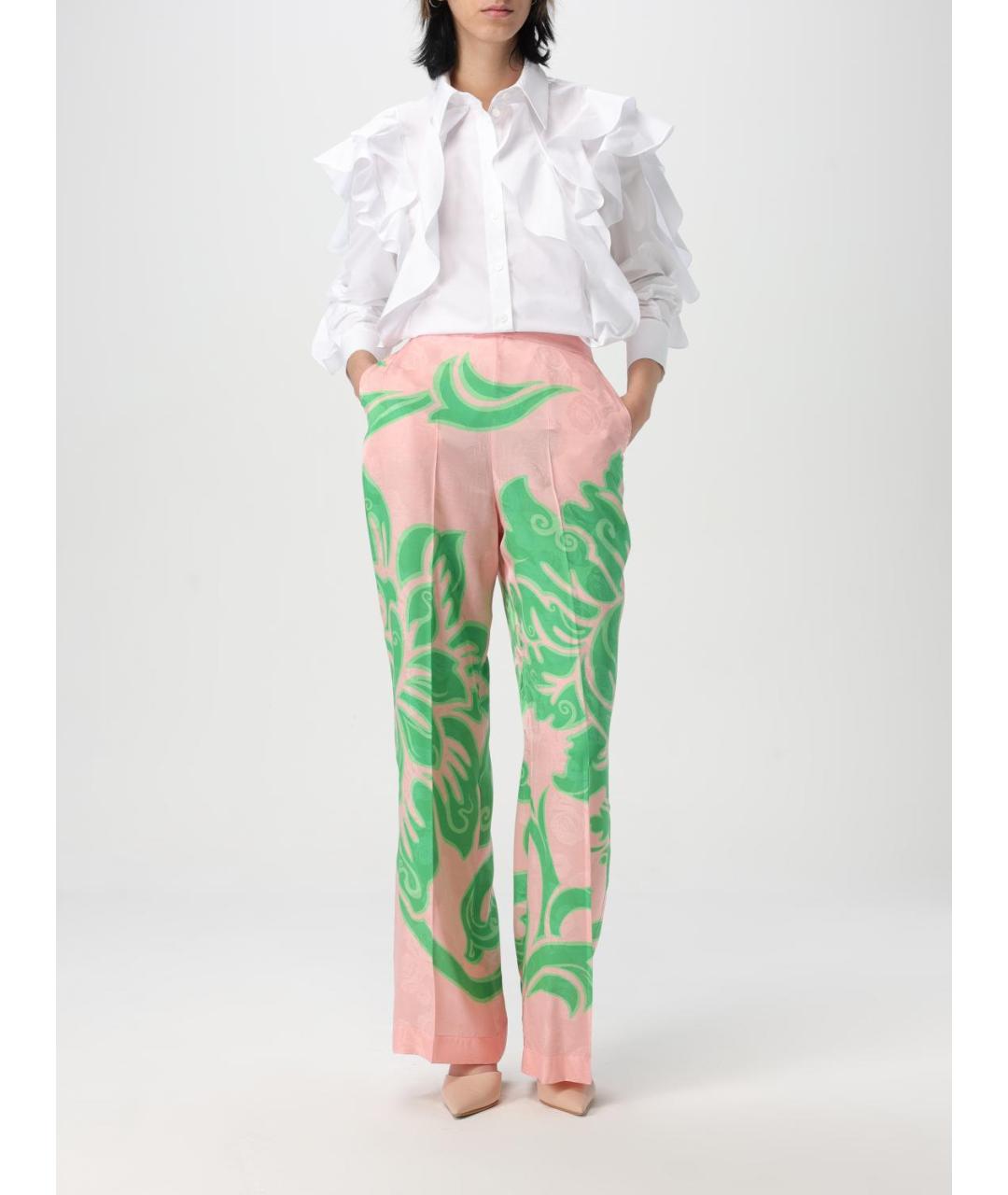 ETRO Мульти вискозные прямые брюки, фото 3
