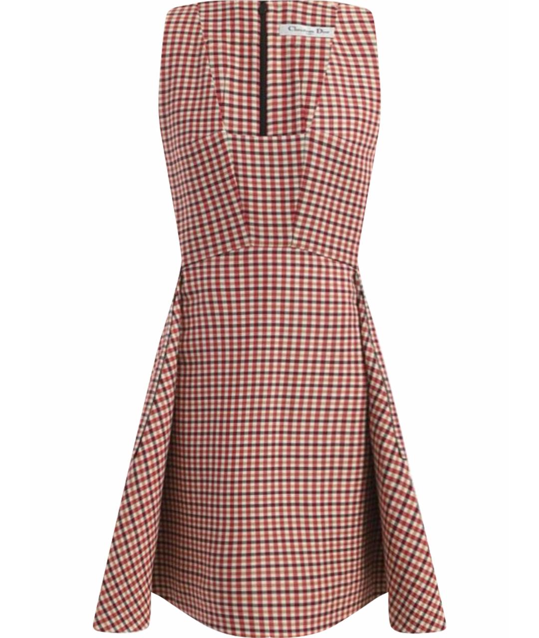 CHRISTIAN DIOR Мульти шерстяное повседневное платье, фото 1