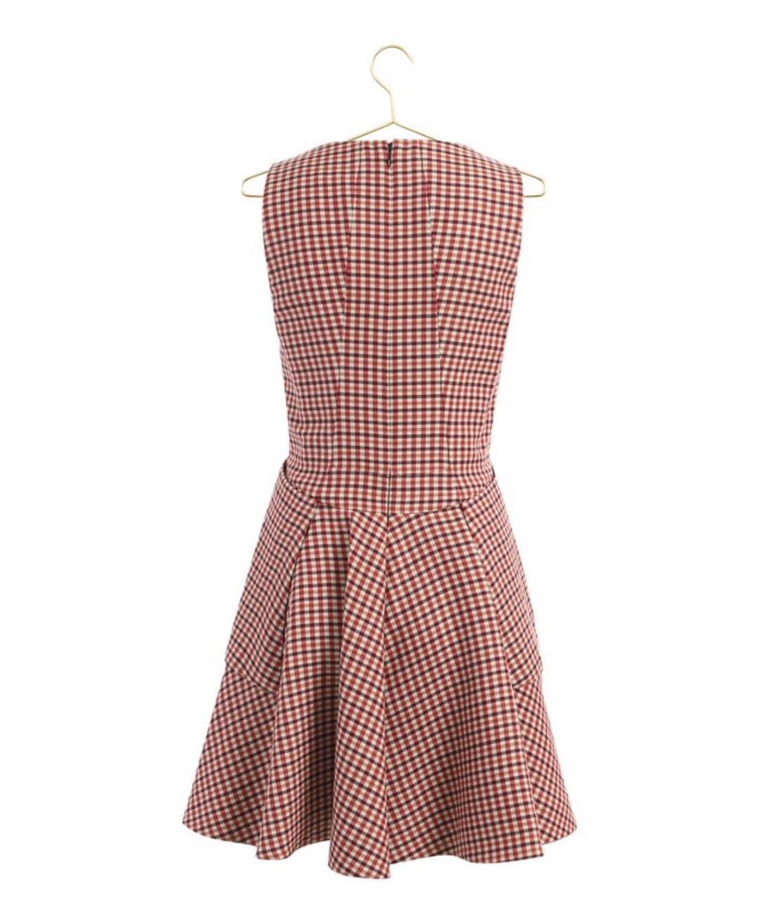 CHRISTIAN DIOR Мульти шерстяное повседневное платье, фото 2