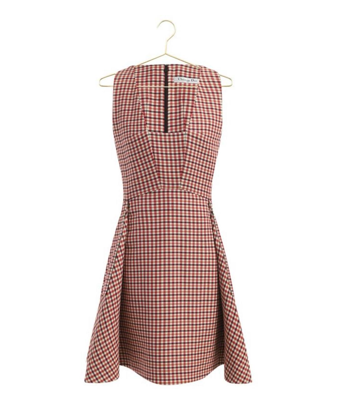 CHRISTIAN DIOR Мульти шерстяное повседневное платье, фото 4