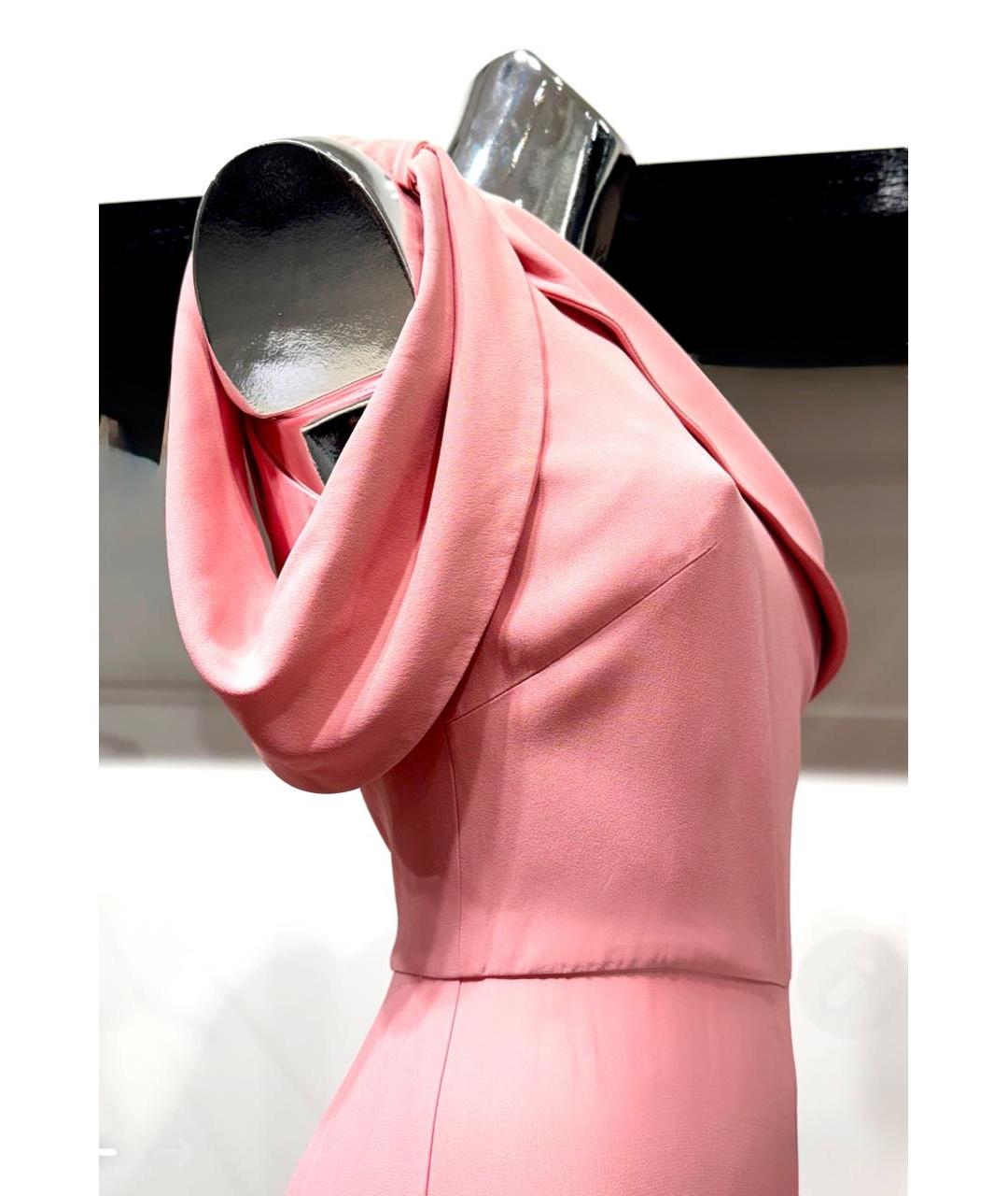 ALEXANDER MCQUEEN Розовый вискозный комбинезон, фото 4