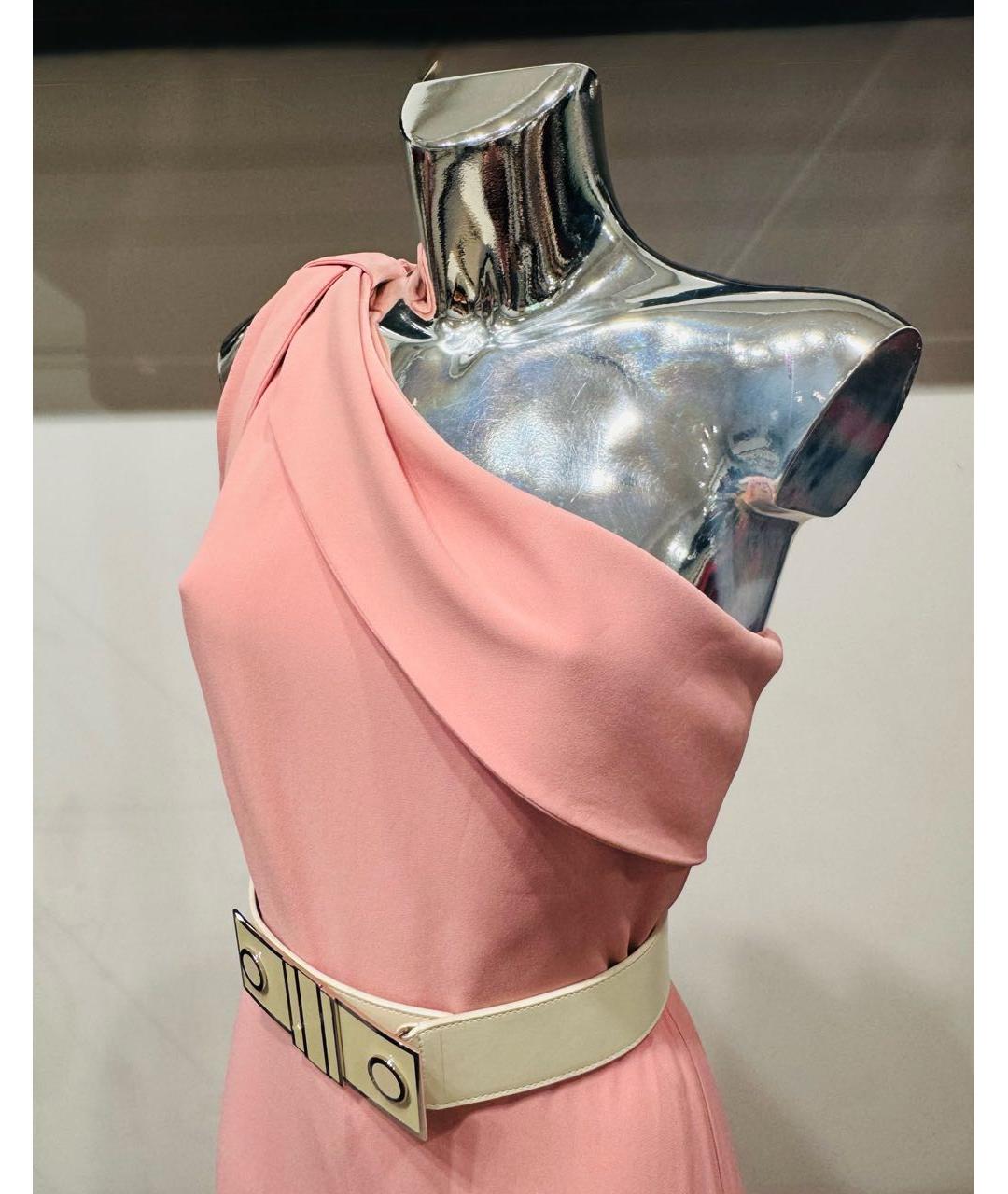 ALEXANDER MCQUEEN Розовый вискозный комбинезон, фото 6