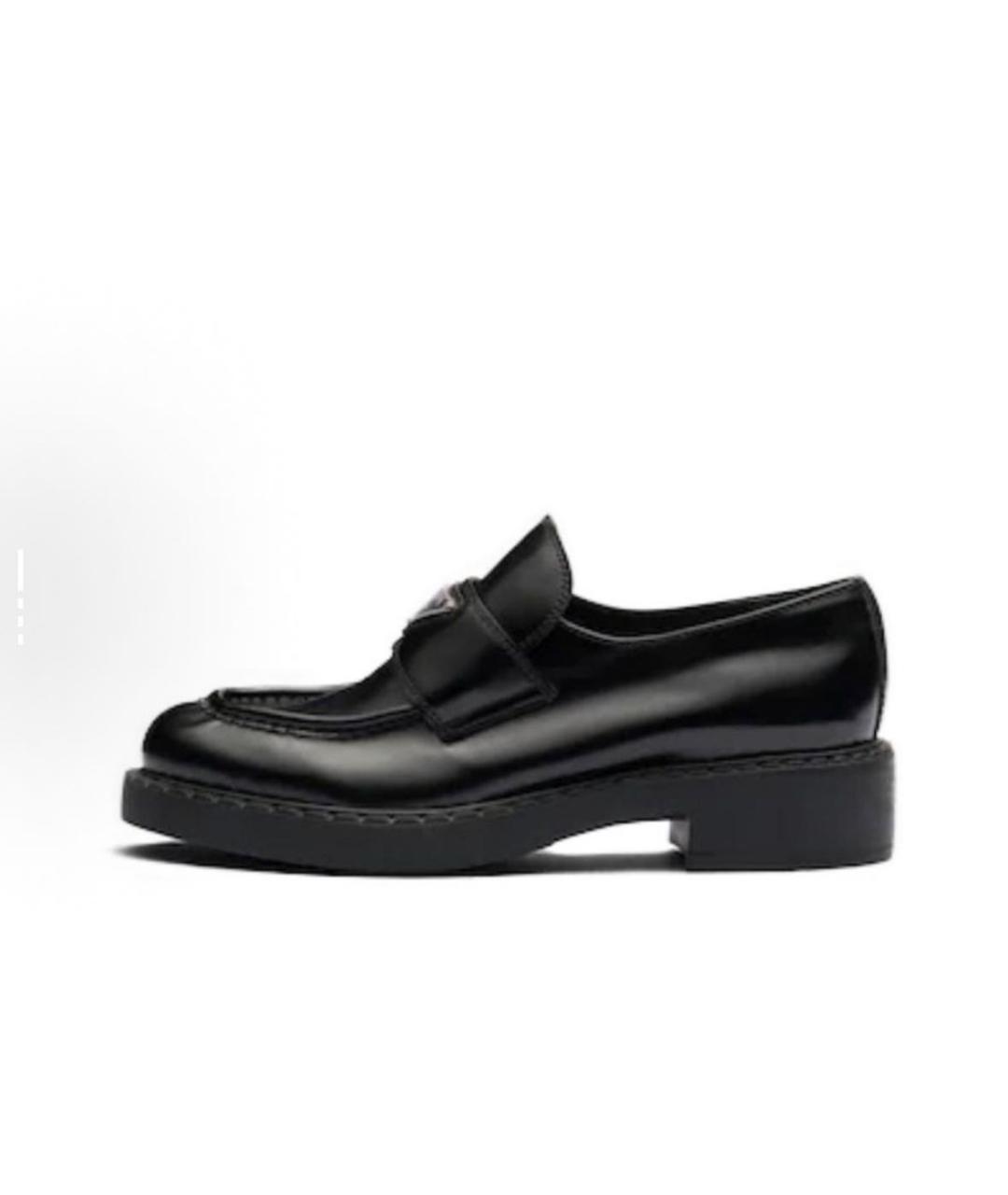 PRADA Черные кожаные лоферы, фото 7