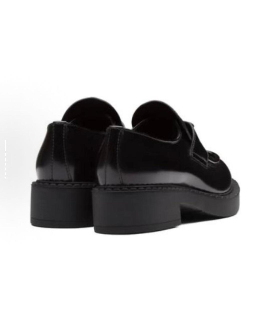 PRADA Черные кожаные лоферы, фото 6
