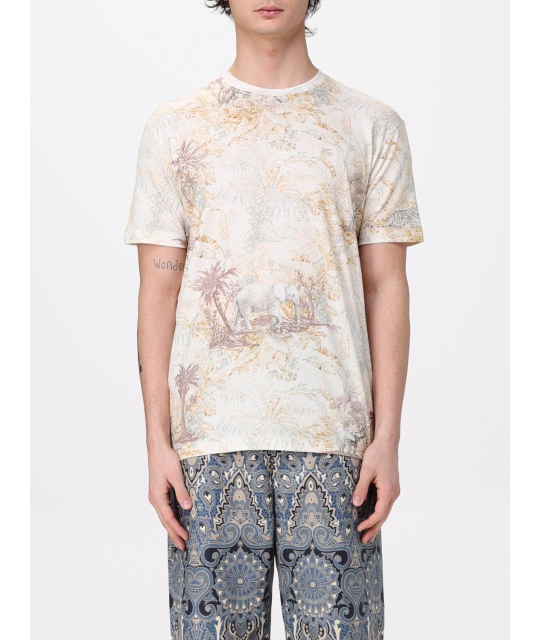 ETRO Мульти хлопковая футболка, фото 2