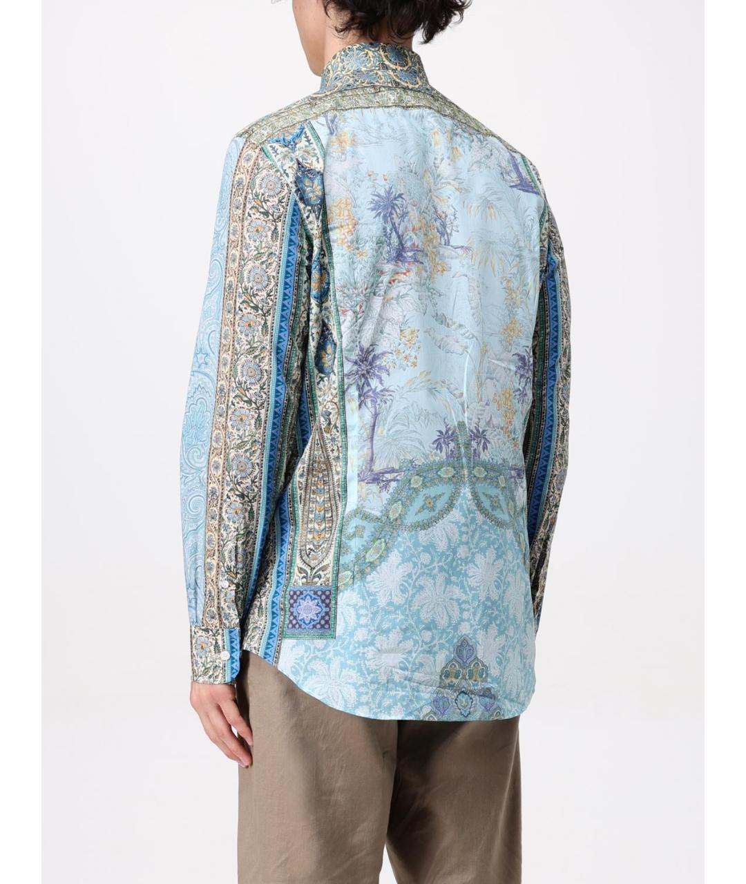 ETRO Голубая кэжуал рубашка, фото 3