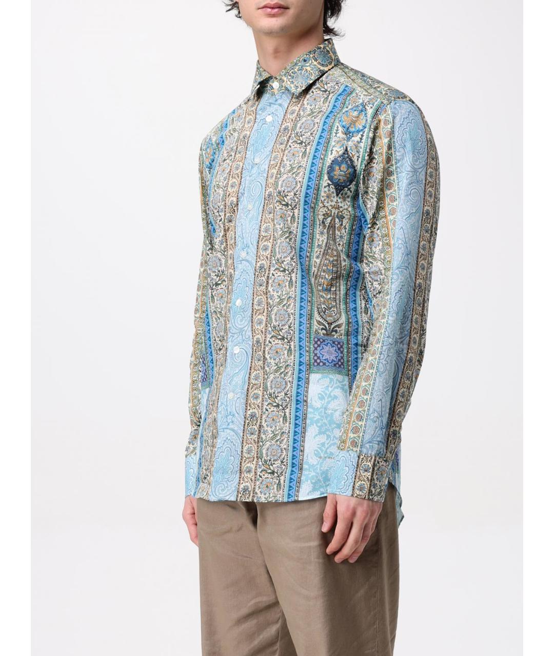 ETRO Голубая кэжуал рубашка, фото 4