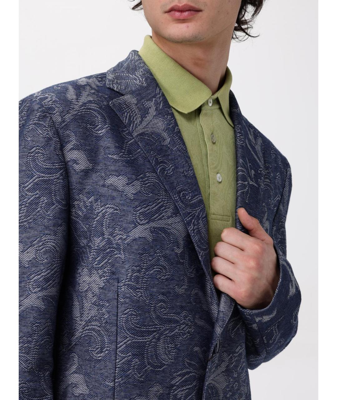 ETRO Темно-синий пиджак, фото 5