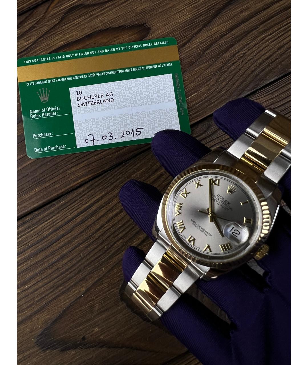 ROLEX Часы из желтого золота, фото 2