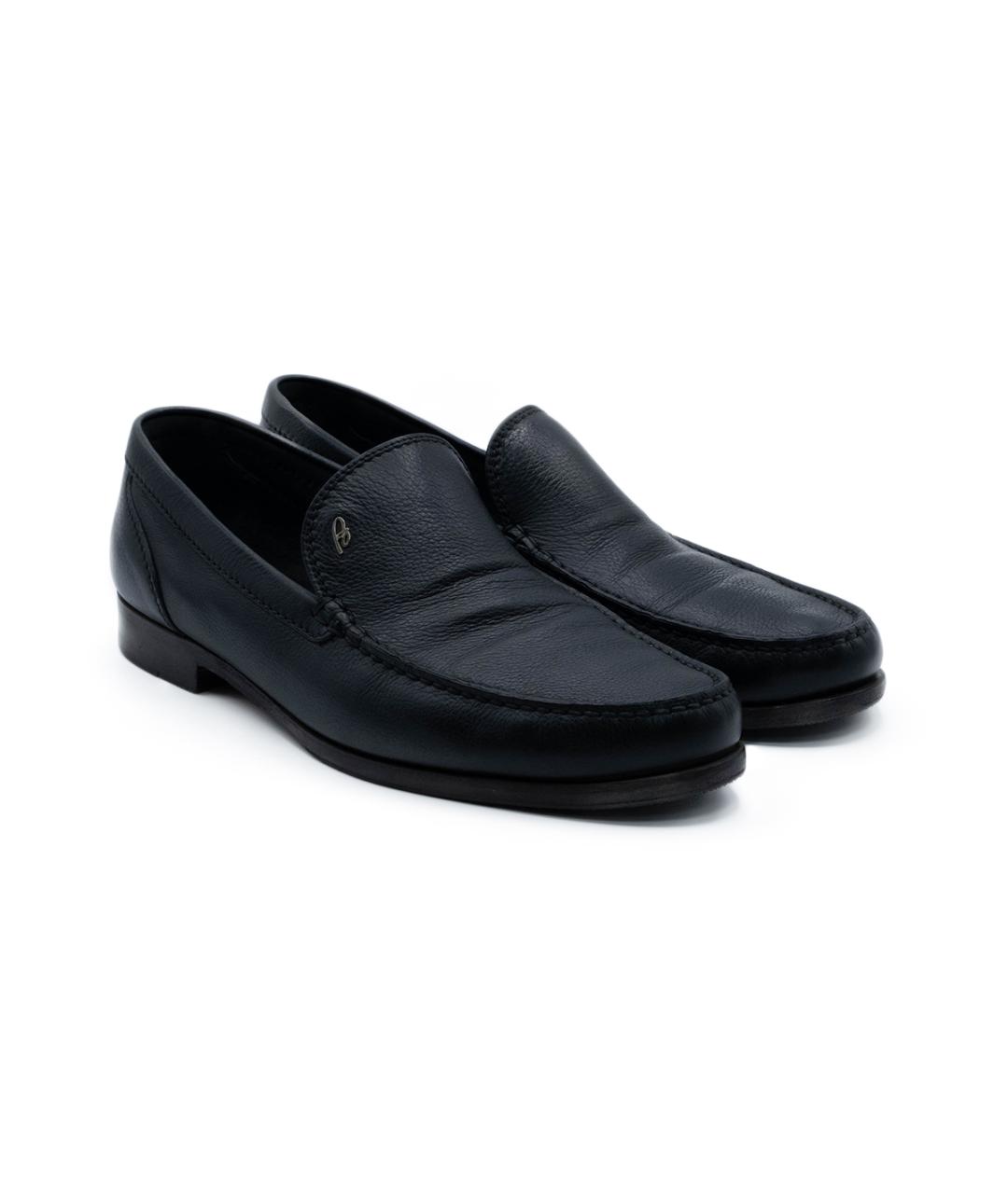 BRIONI Черные кожаные лоферы, фото 2
