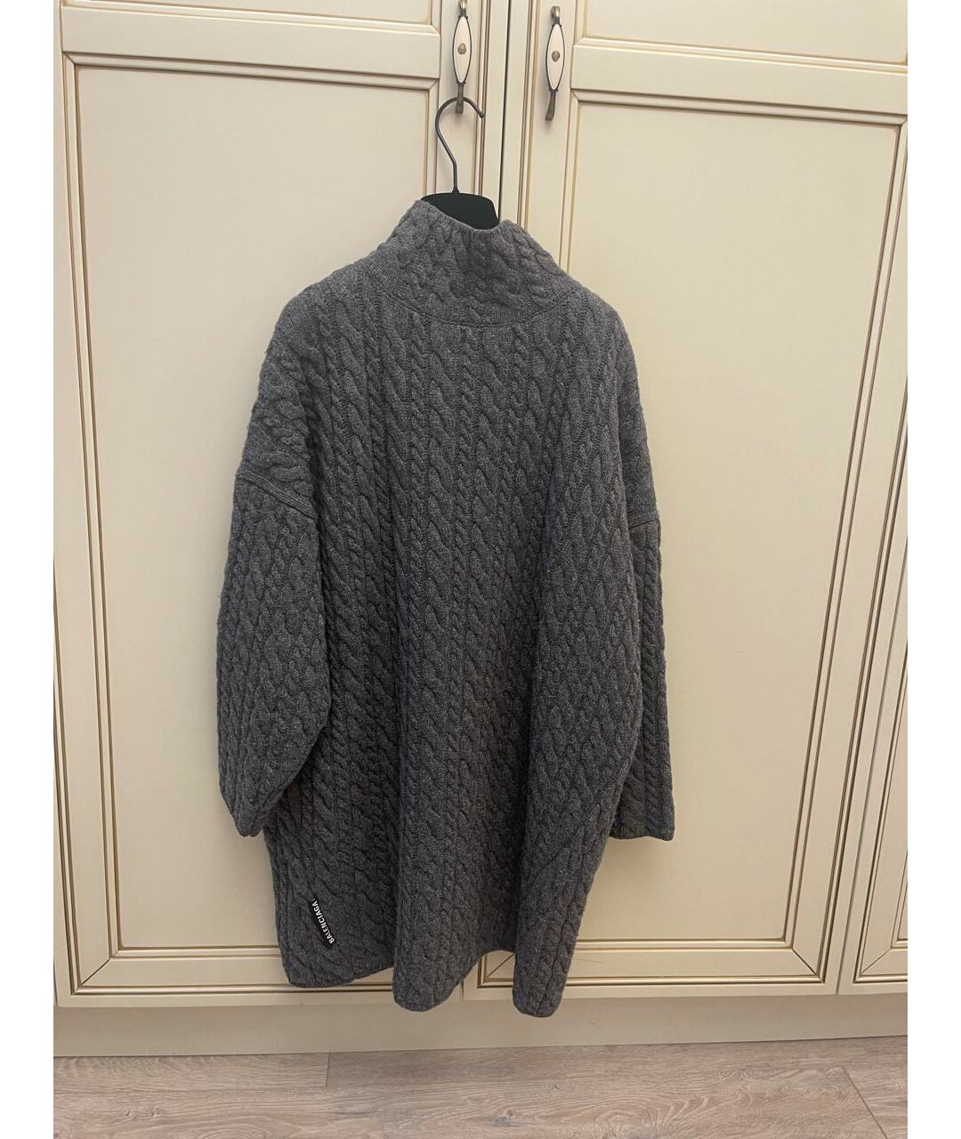 BALENCIAGA Серый шерстяной джемпер / свитер, фото 2