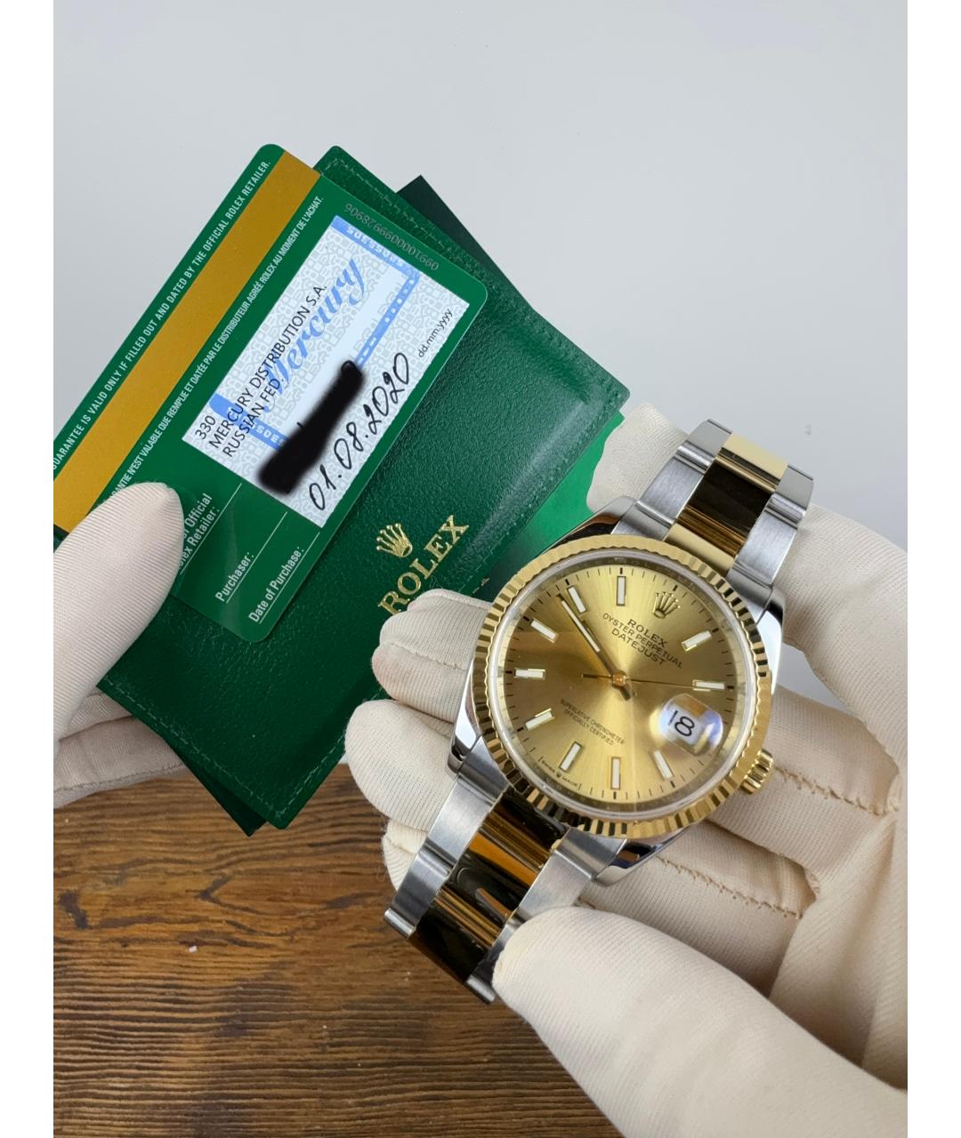 ROLEX Часы из желтого золота, фото 2