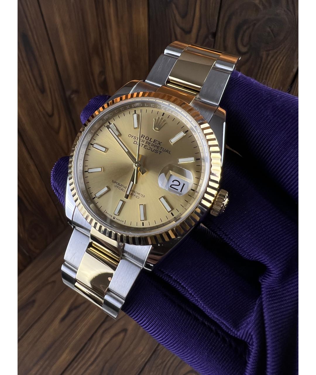 ROLEX Часы из желтого золота, фото 4