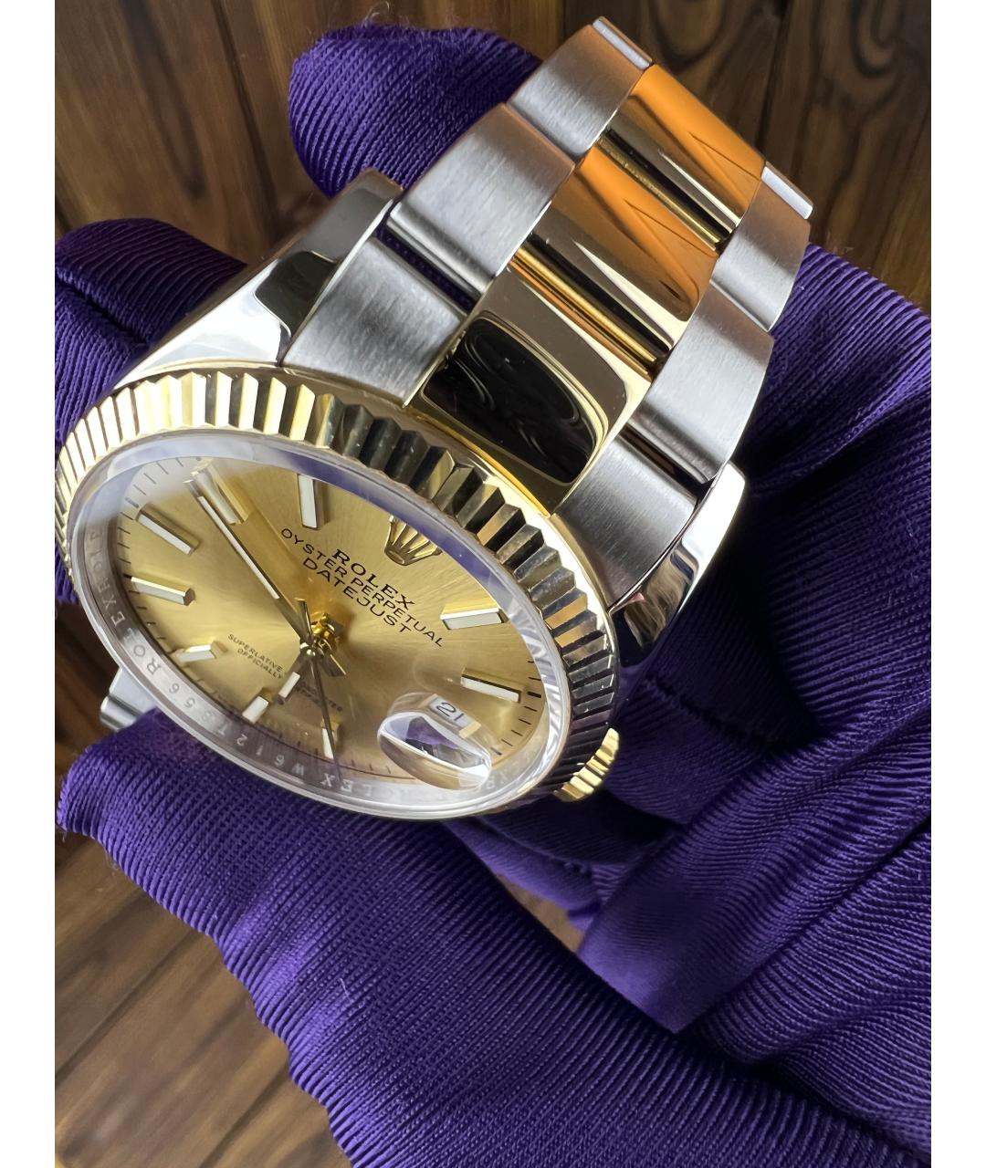 ROLEX Часы из желтого золота, фото 9