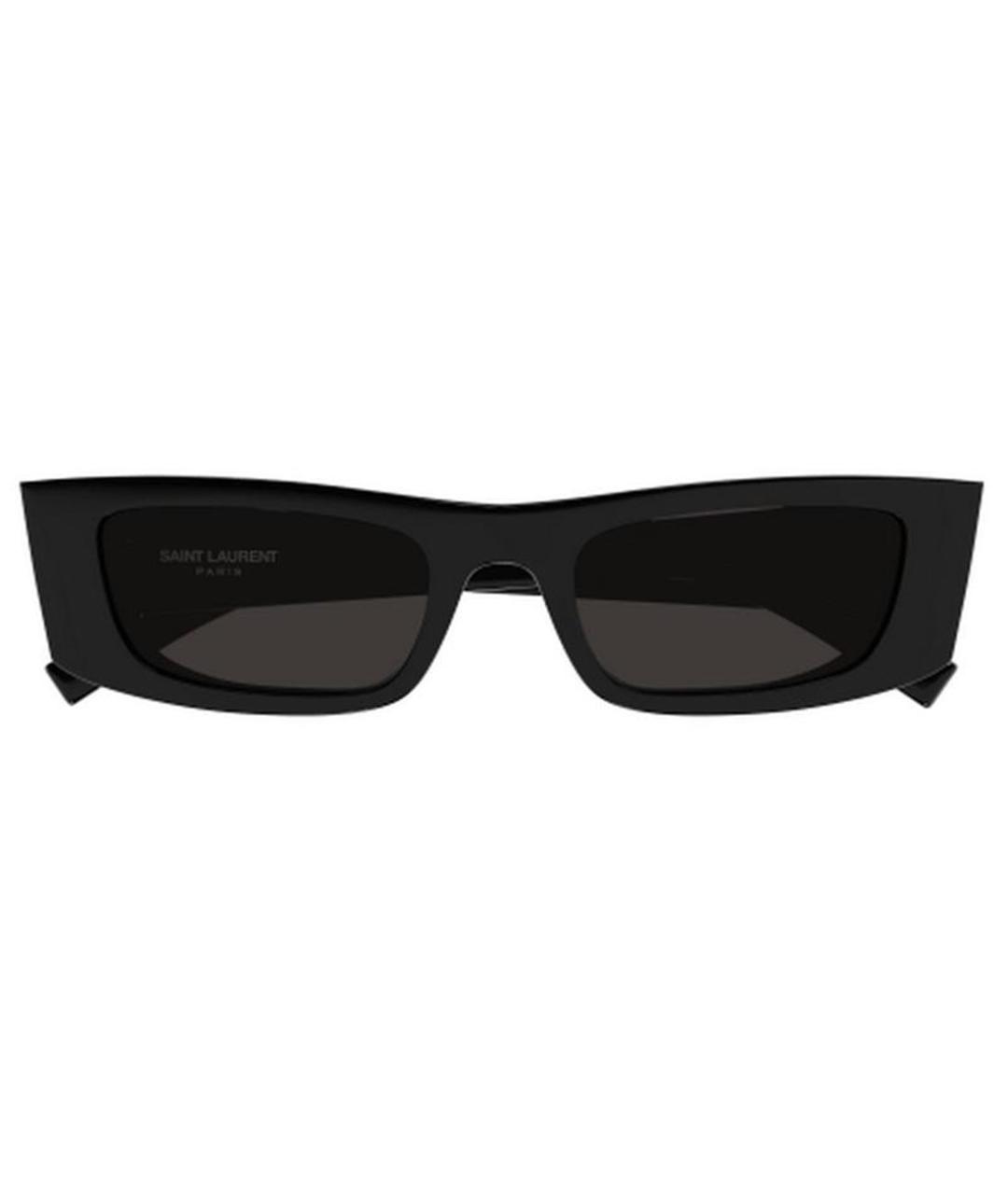 SAINT LAURENT Черные пластиковые солнцезащитные очки, фото 2