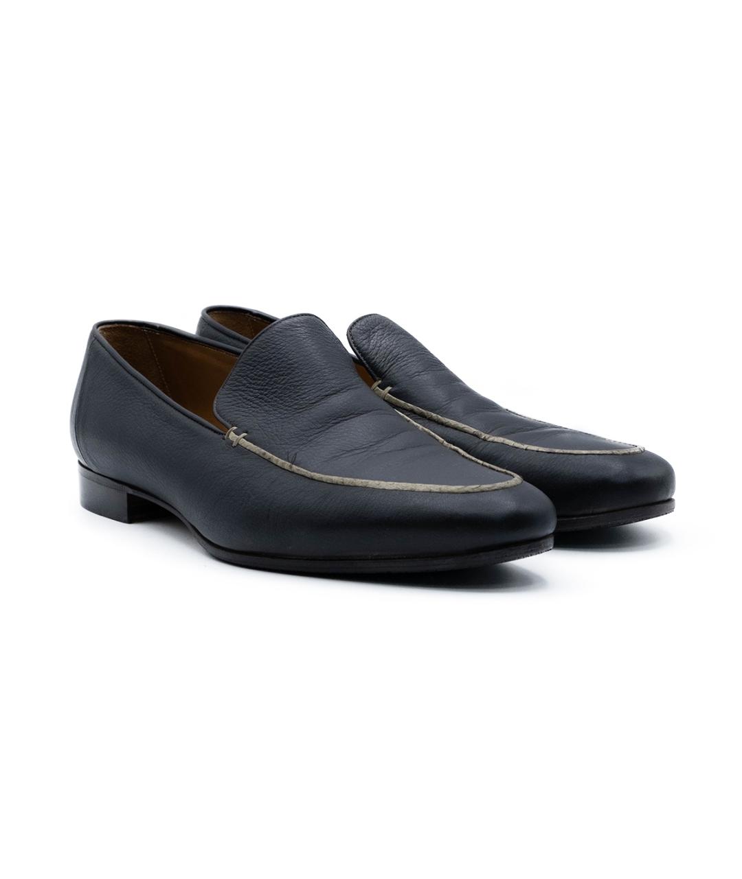 BRIONI Коричневые кожаные лоферы, фото 2