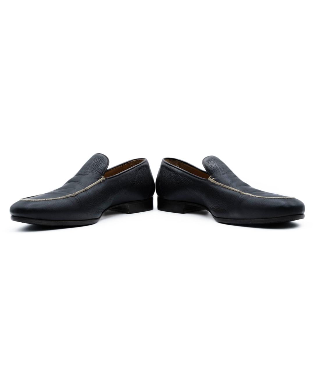 BRIONI Коричневые кожаные лоферы, фото 4