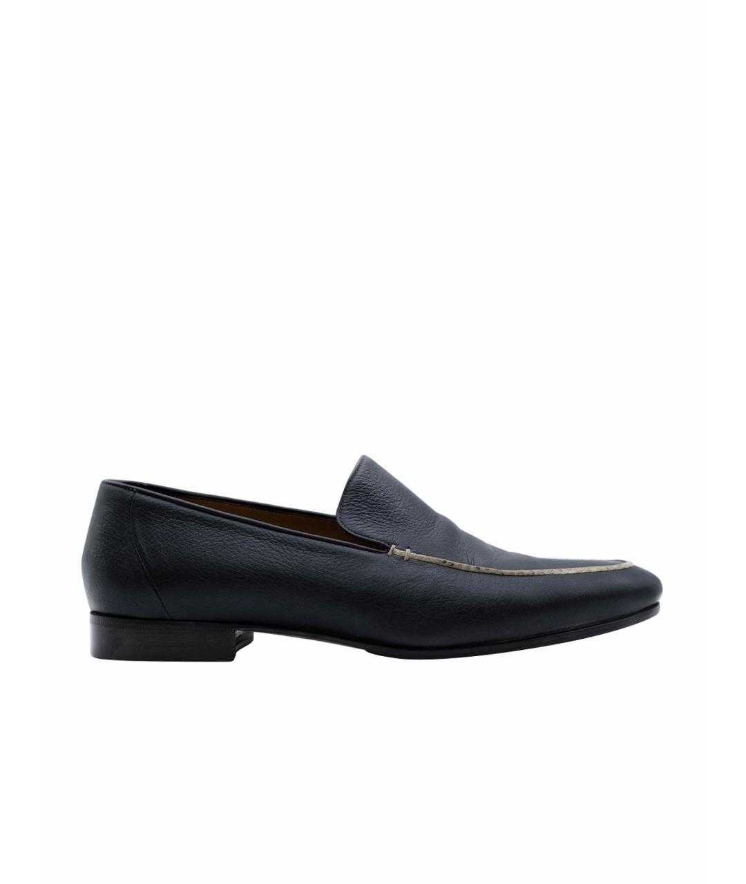 BRIONI Коричневые кожаные лоферы, фото 1