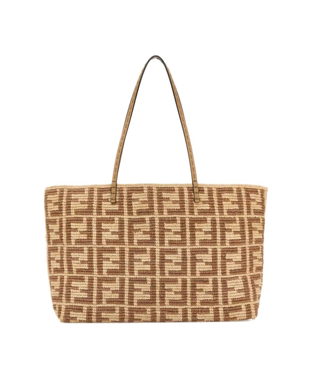 FENDI Бежевая сумка тоут, фото 1
