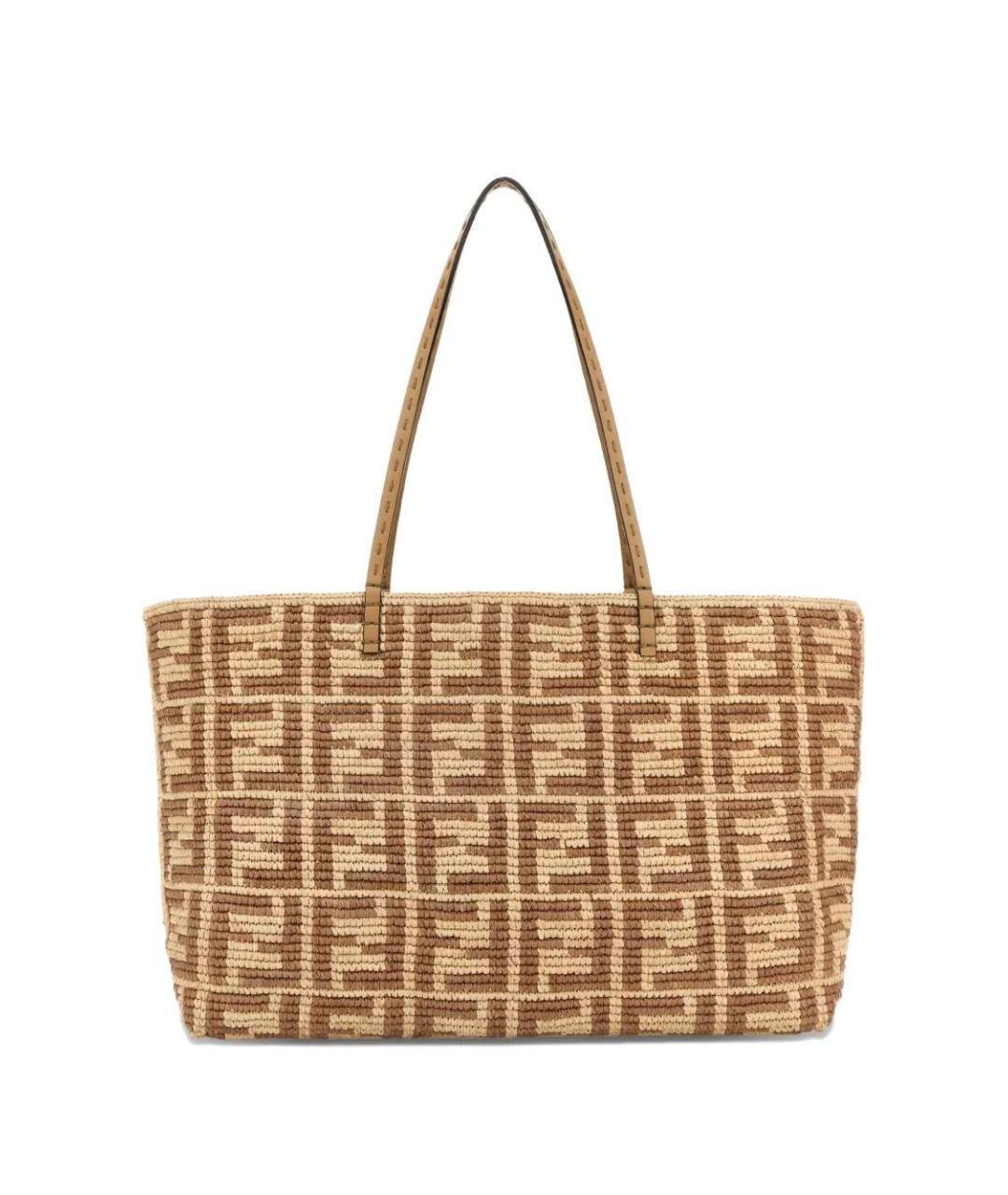FENDI Бежевая сумка тоут, фото 2