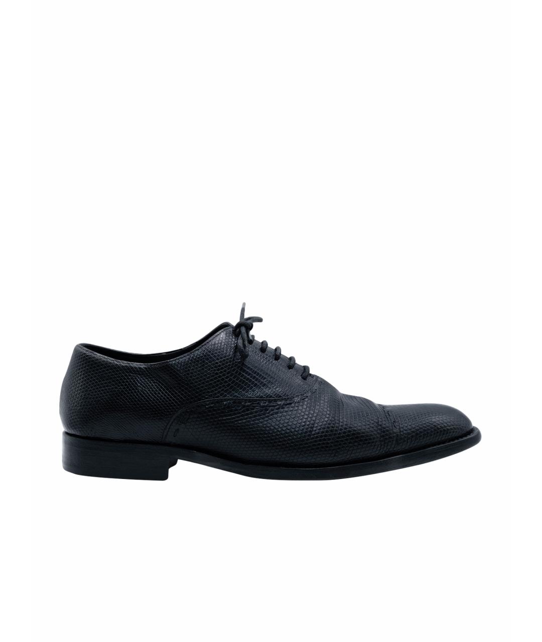 ERMENEGILDO ZEGNA Черные кожаные туфли, фото 1