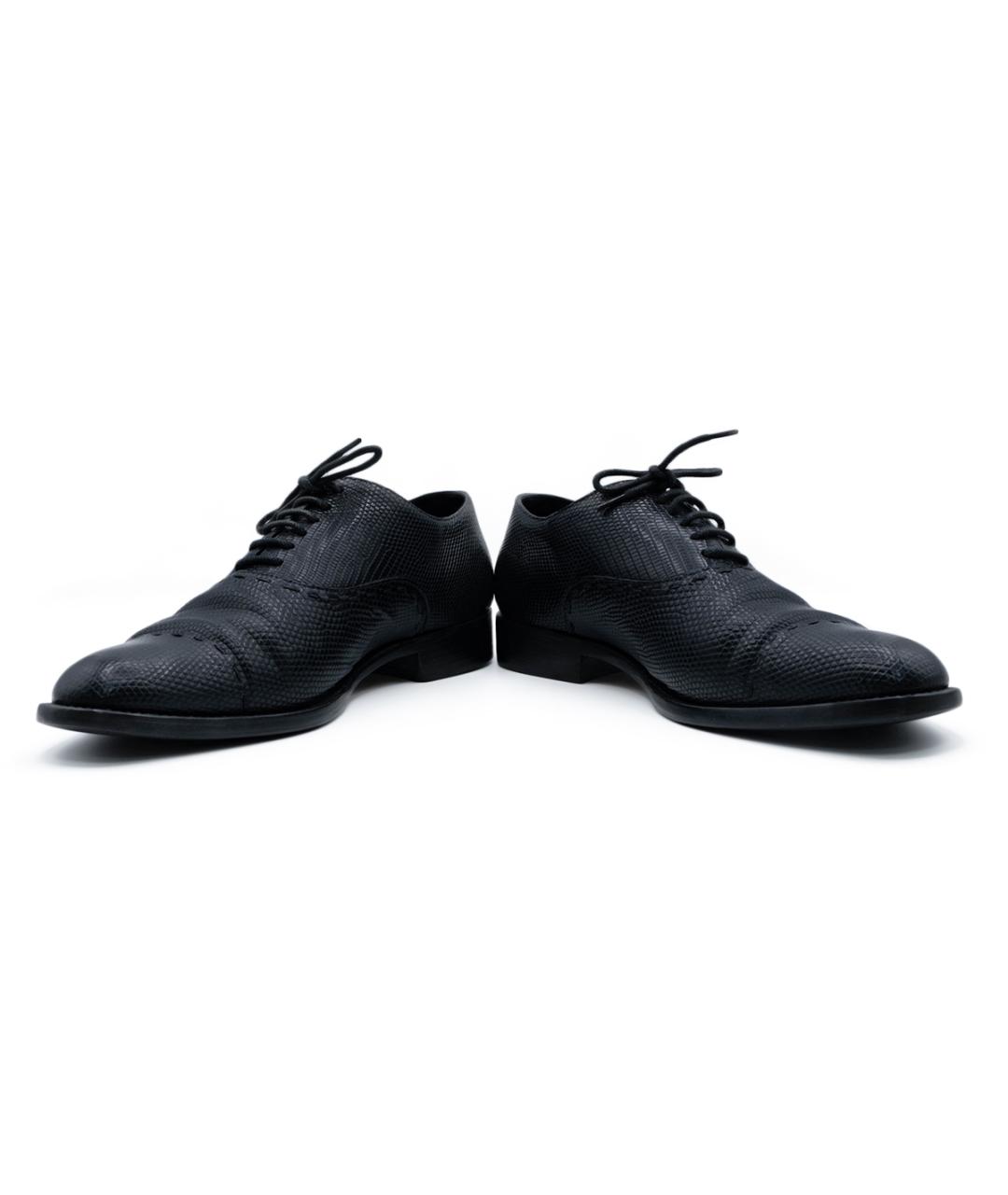 ERMENEGILDO ZEGNA Черные кожаные туфли, фото 4