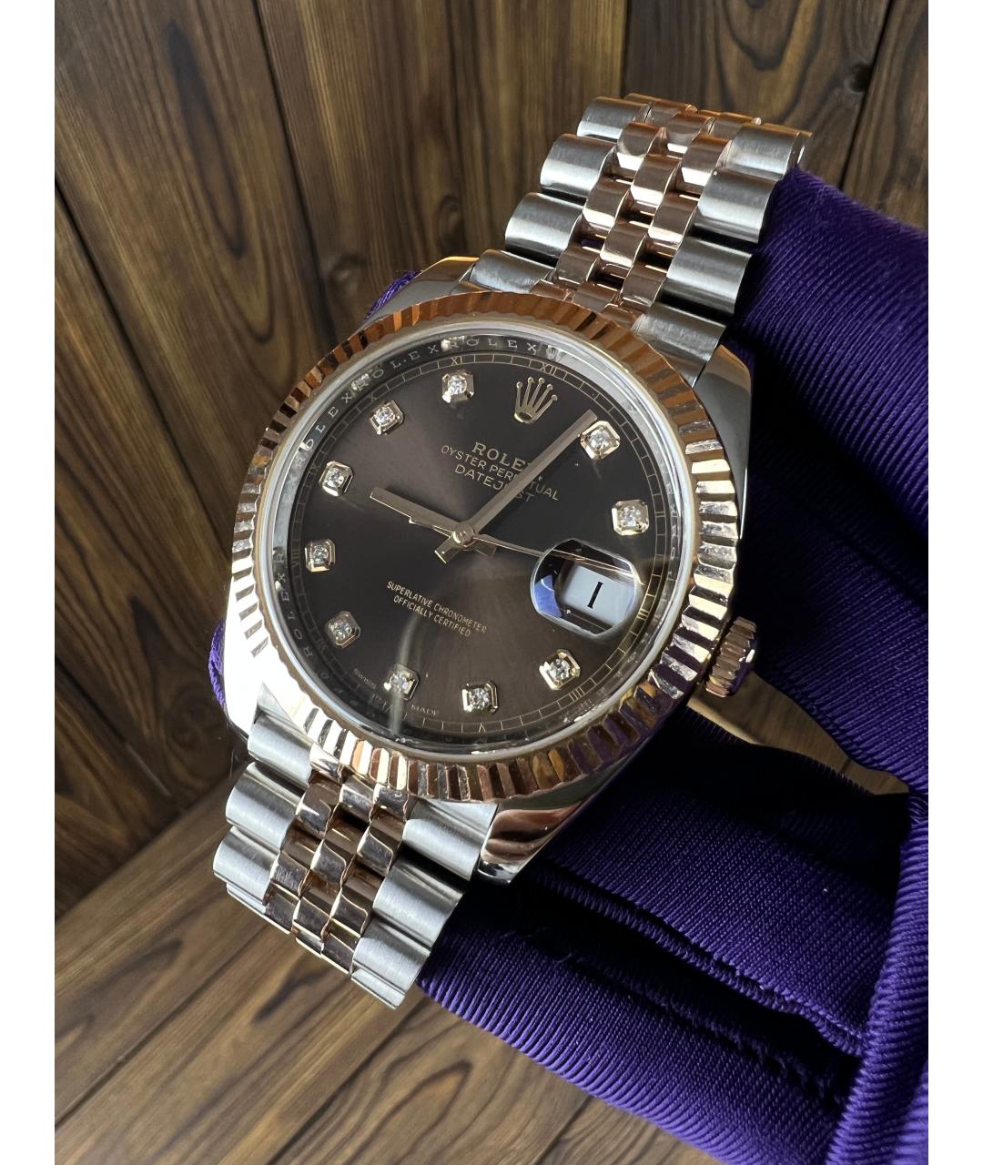 ROLEX Часы из розового золота, фото 4