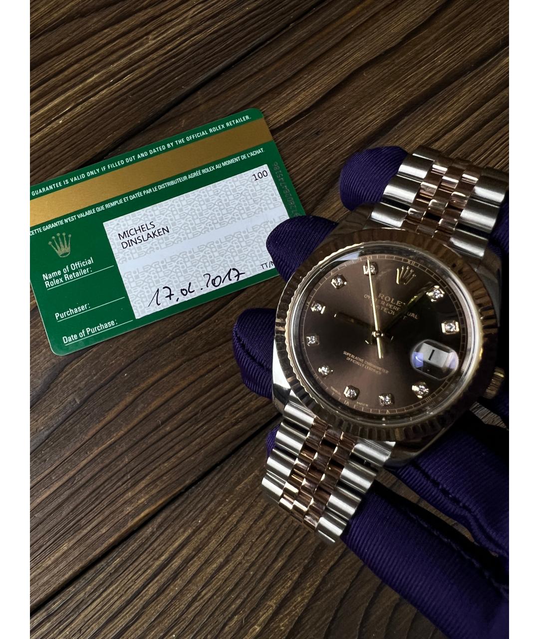 ROLEX Часы из розового золота, фото 2