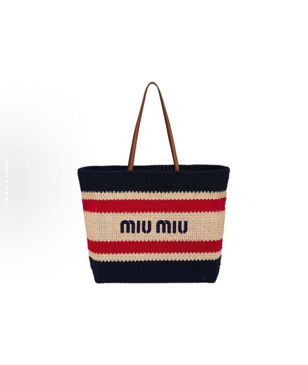 MIU MIU Хлопковая сумка тоут, фото 9