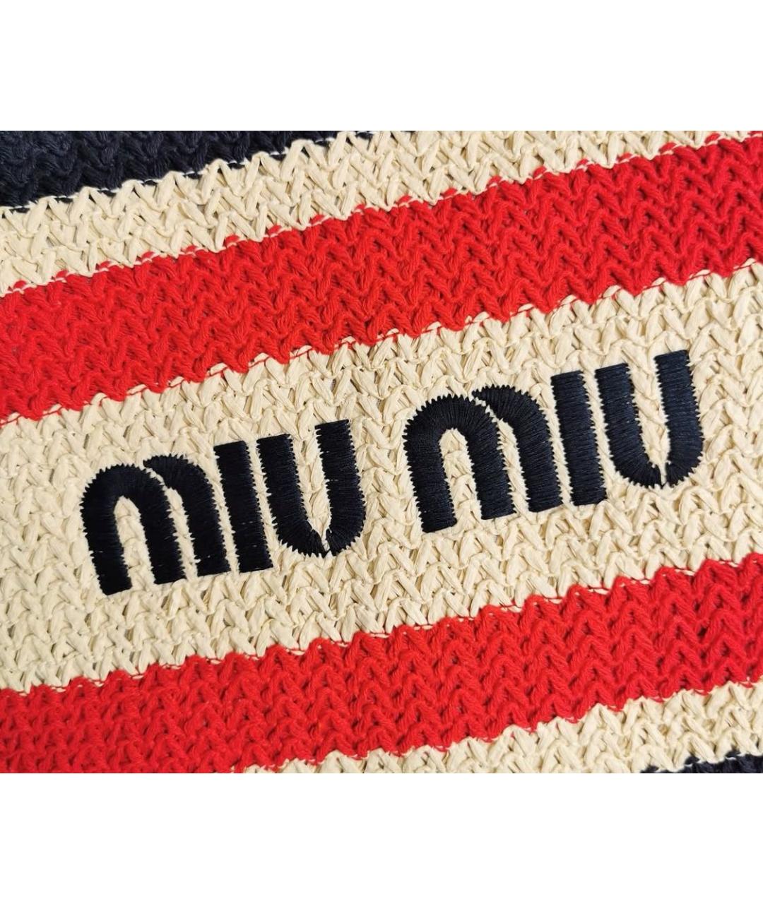 MIU MIU Хлопковая сумка тоут, фото 6