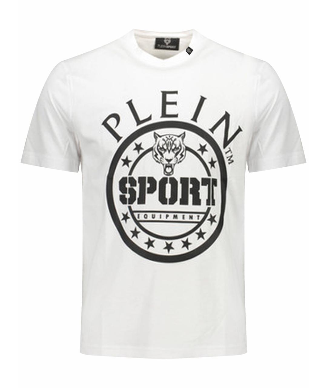 PHILIPP PLEIN Белая хлопковая футболка, фото 1
