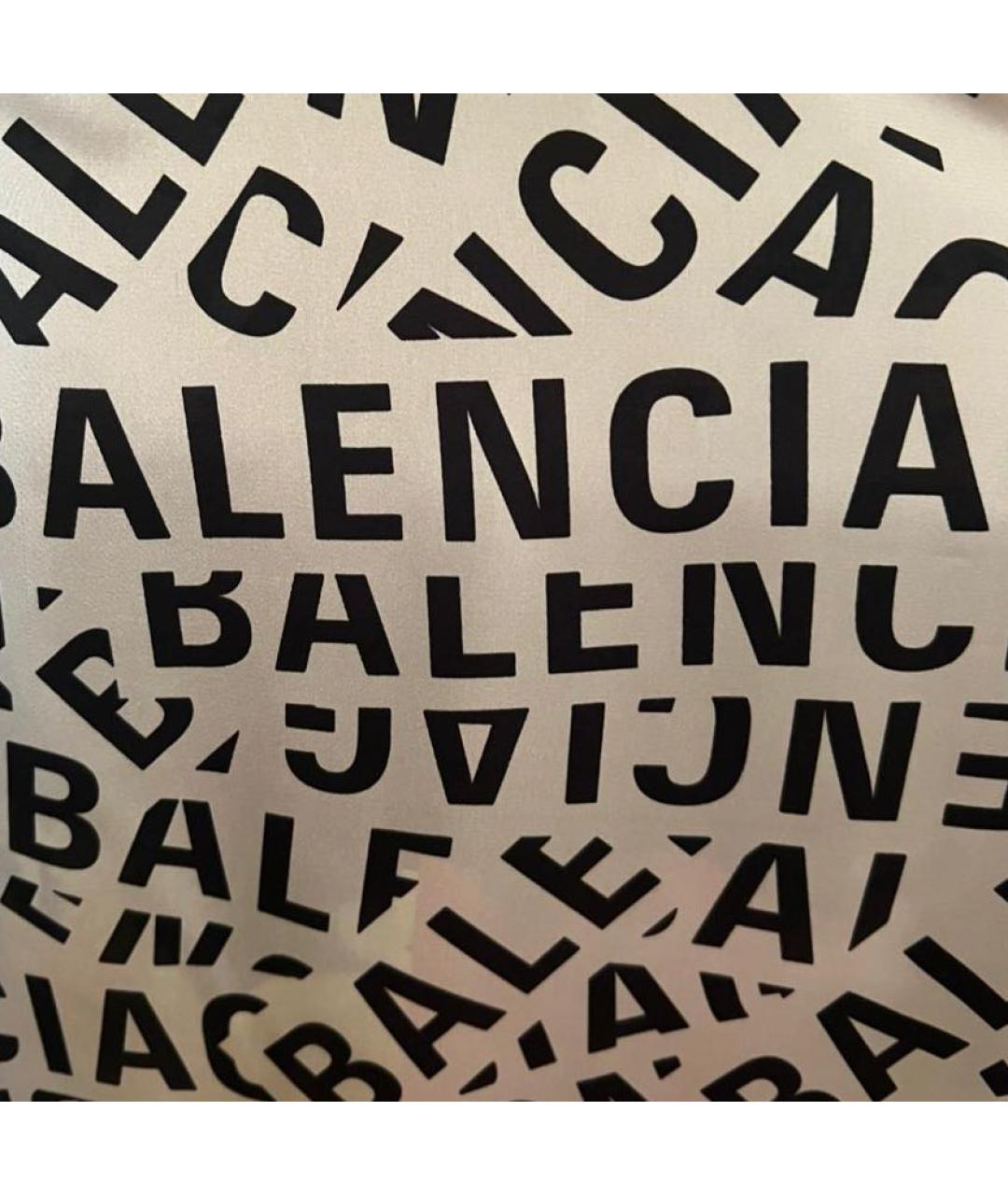 BALENCIAGA Серебряная полиэстеровая рубашка, фото 4