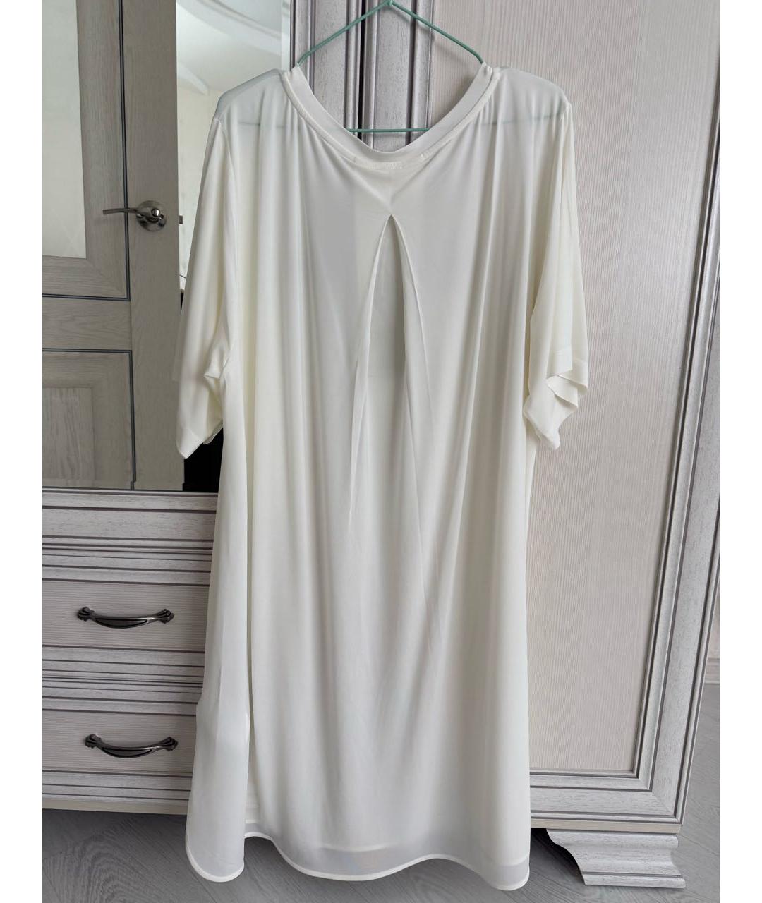 MAX MARA Белая вискозная туника, фото 2