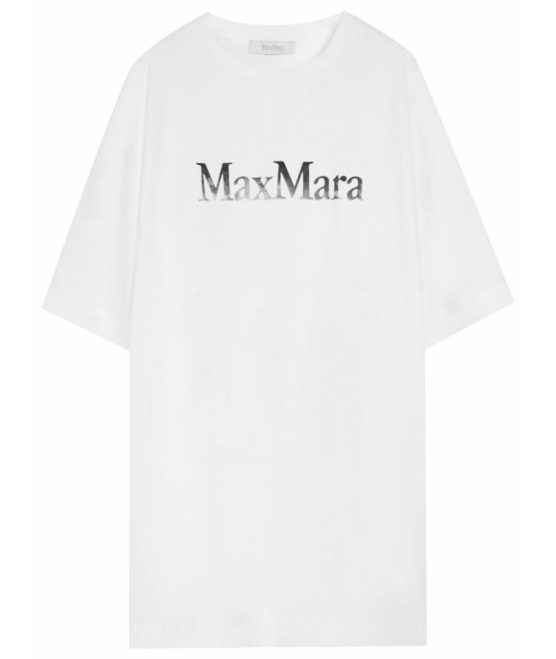 MAX MARA Белая вискозная туника, фото 1
