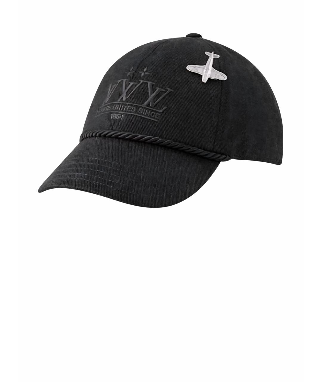 LOUIS VUITTON Черная хлопковая кепка/бейсболка, фото 1