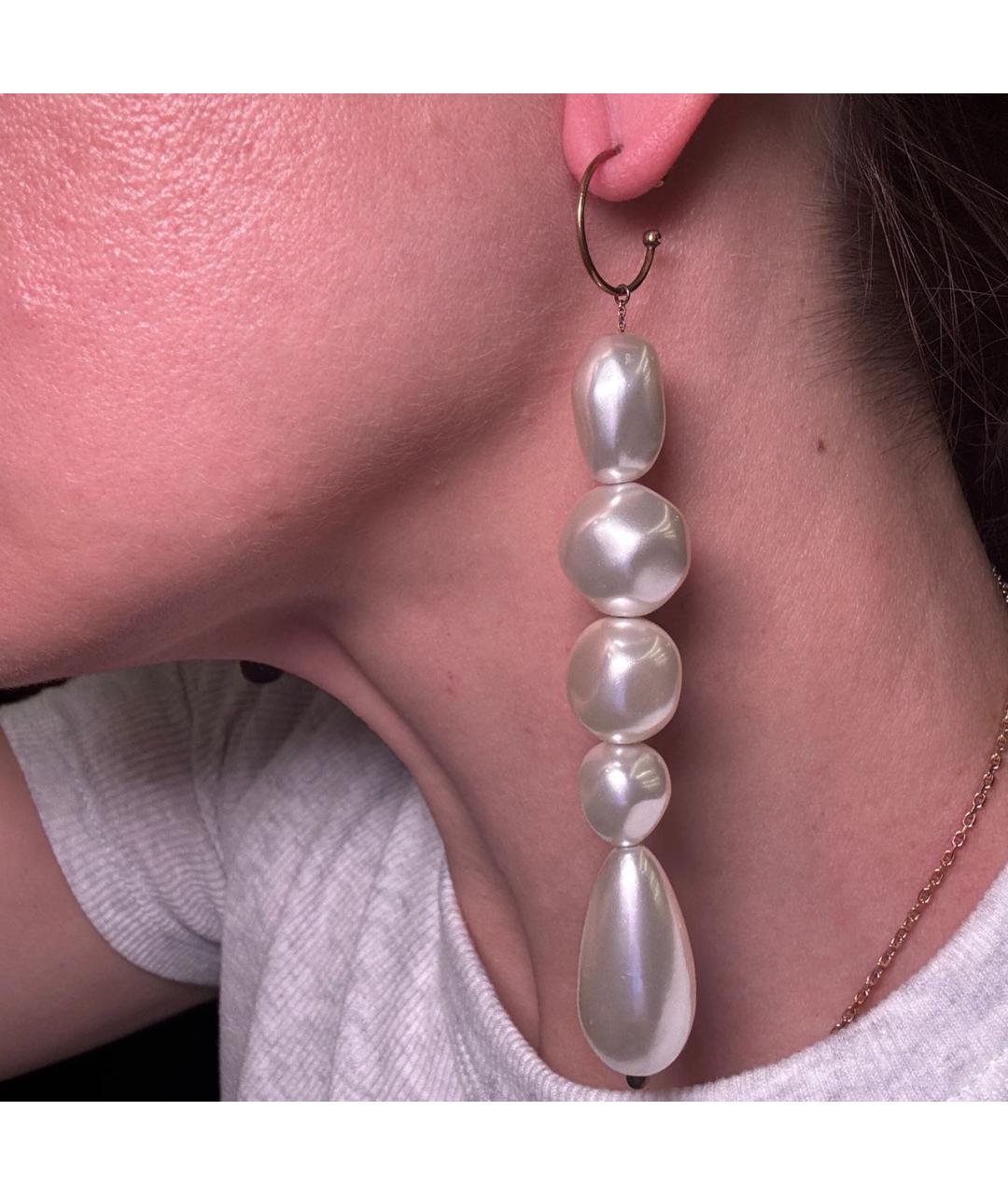 SIMONE ROCHA Белые пластиковые серьги, фото 4