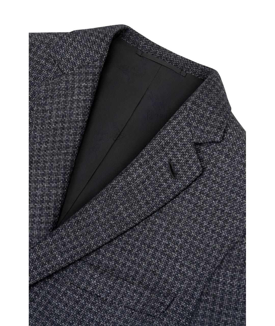 BRIONI Антрацитовый кашемировый пиджак, фото 3