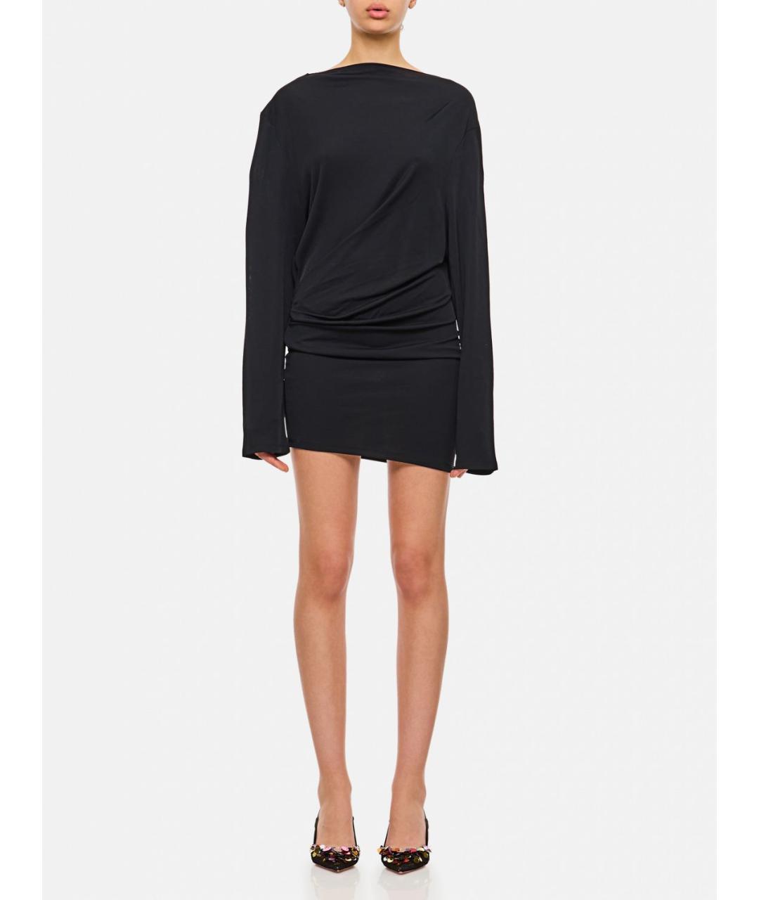 JACQUEMUS Черное вискозное платье, фото 2