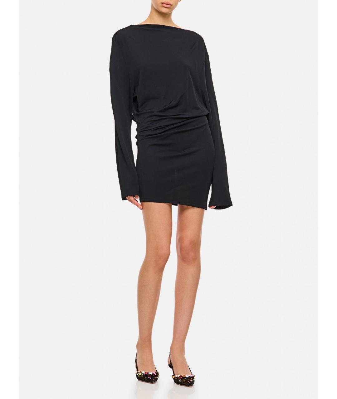 JACQUEMUS Черное вискозное платье, фото 3