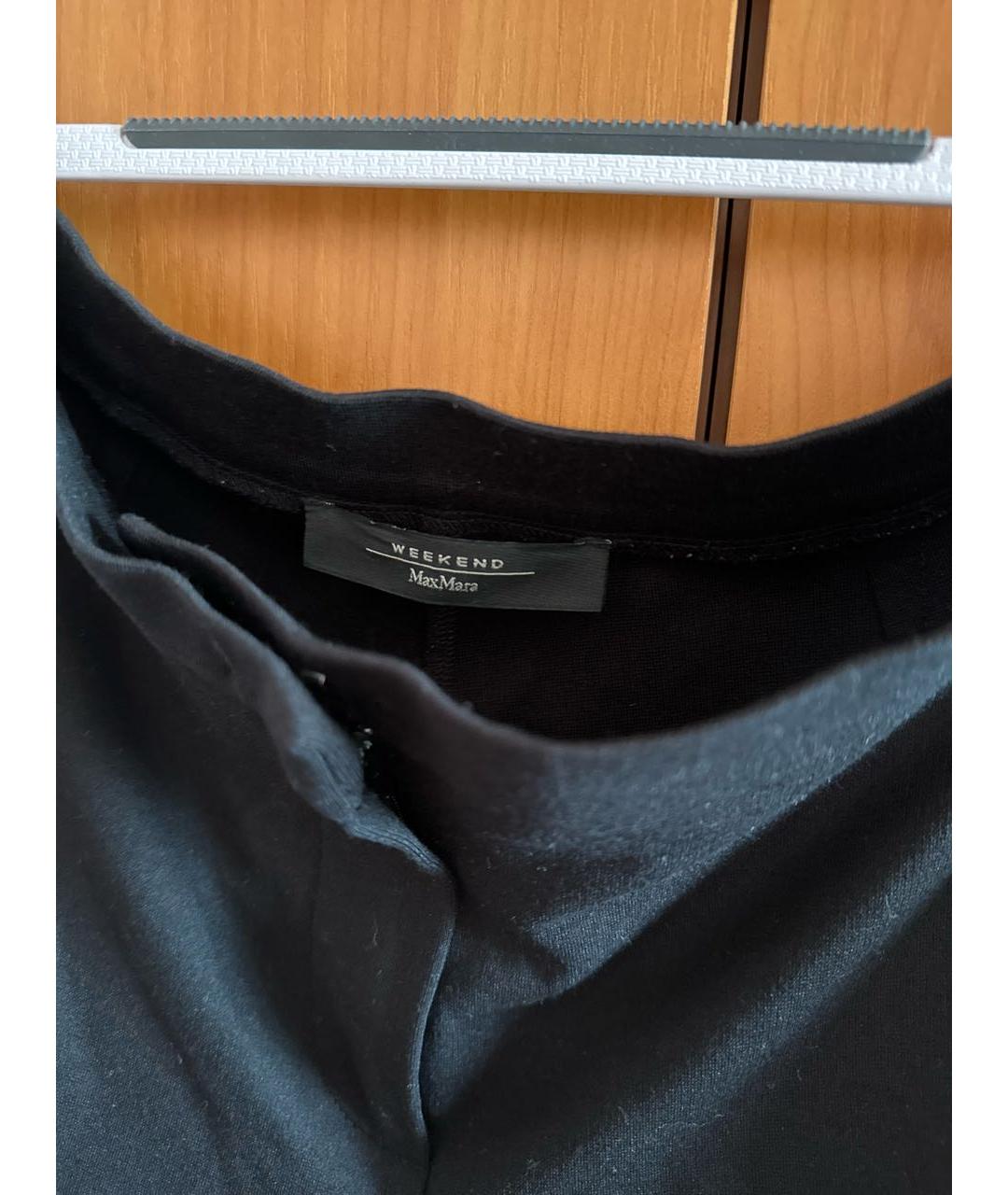 WEEKEND MAX MARA Черные брюки узкие, фото 3
